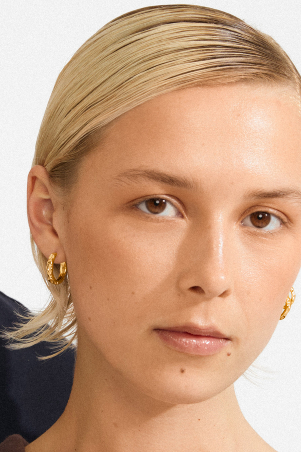DARBY GOLD PLATED HOOP EARRING SET