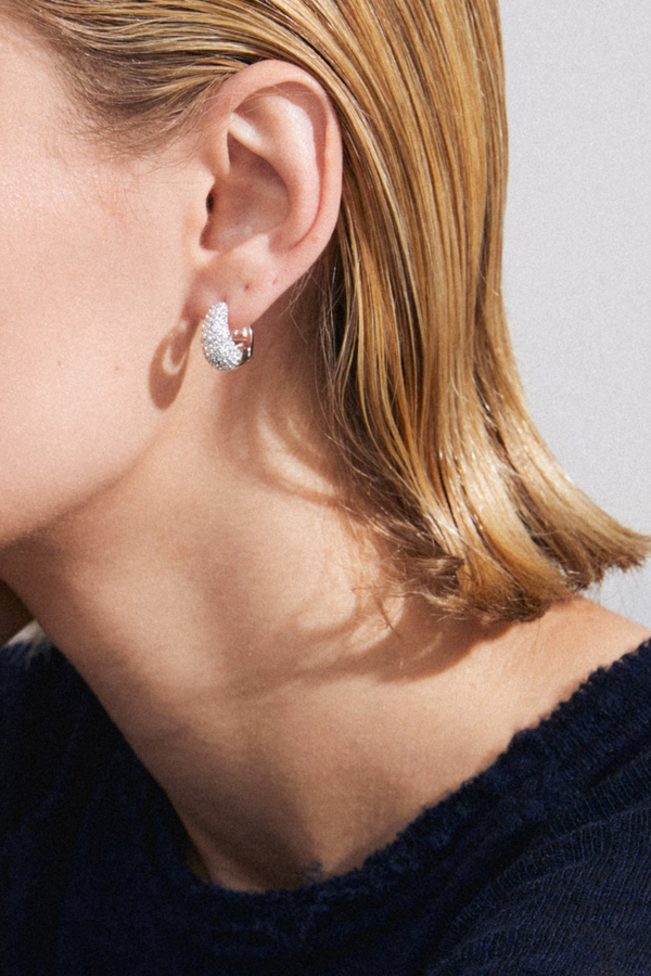 FOCUS SILVER PLATED EARRINGS
