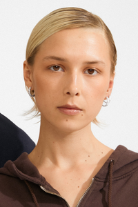 DARBY SILVER PLATED HOOP EARRING SET