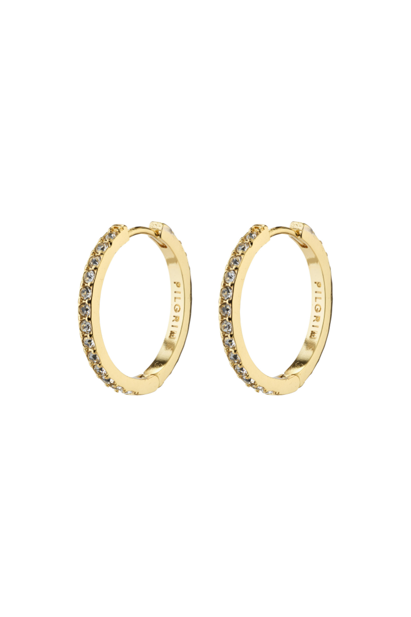 EBNA MEDIUM GOLD PLATED EARRINGS