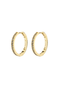 EBNA MEDIUM GOLD PLATED EARRINGS