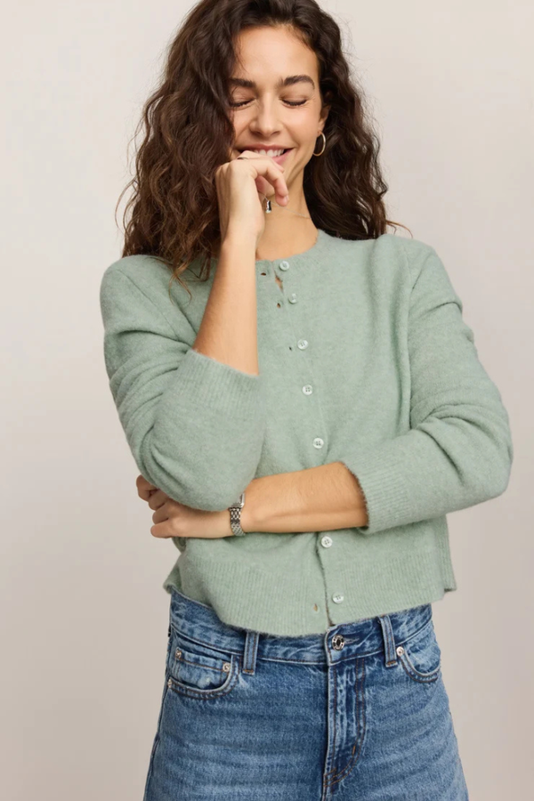 MEDINA CARDIGAN IN MINT JULEP