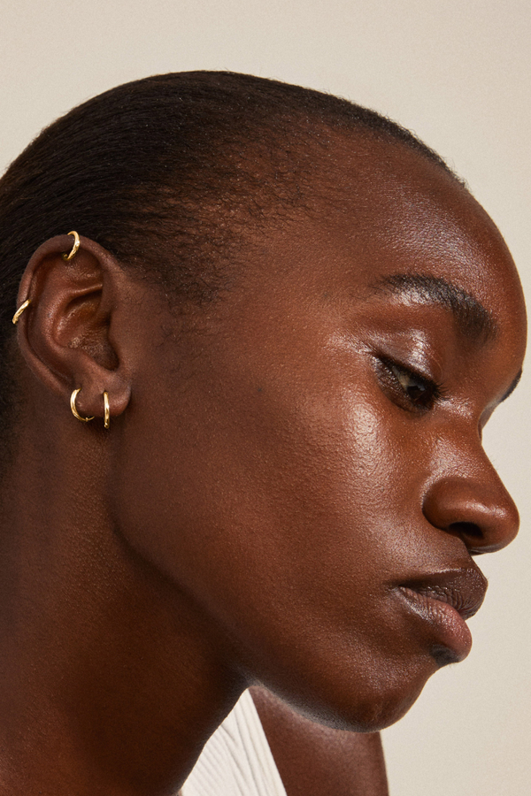 ARIELLA GOLD PLATED HOOP EARRING SET