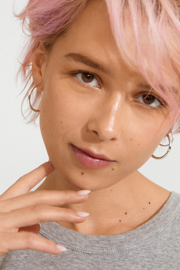 EVE SILVER PLATED HOOP EARRING SET