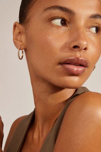 EBNA MAXI GOLD PLATED EARRINGS
