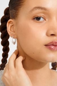 FENIX SILVER PLATED EARRINGS