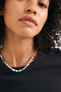 PRESENCE SILVER PLATED NECKLACE