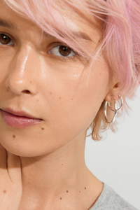 EVE SILVER PLATED HOOP EARRING SET
