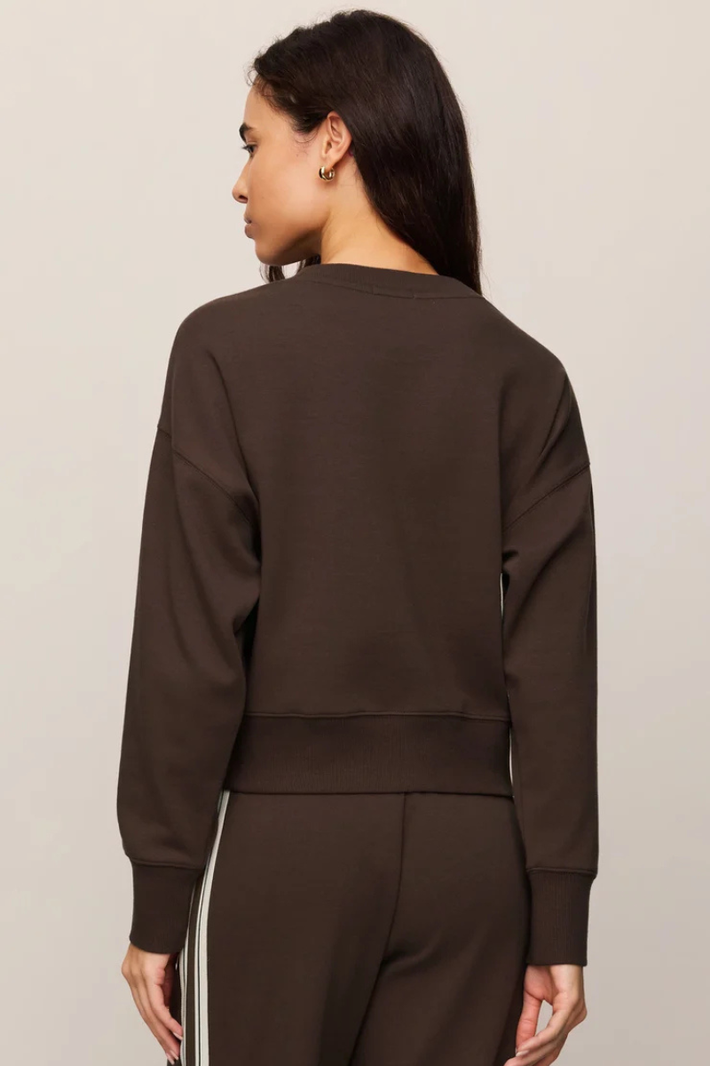 COMEBACK SWEATSHIRT IN DARK CHOCOLATE