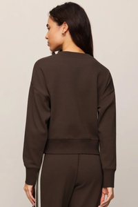 COMEBACK SWEATSHIRT IN DARK CHOCOLATE