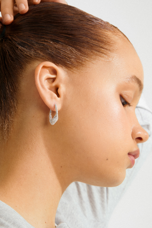 FENIX SILVER PLATED EARRINGS