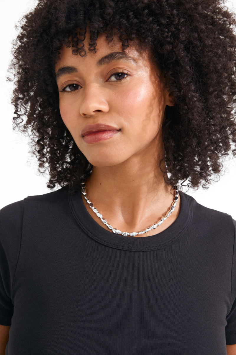 PRESENCE SILVER PLATED NECKLACE
