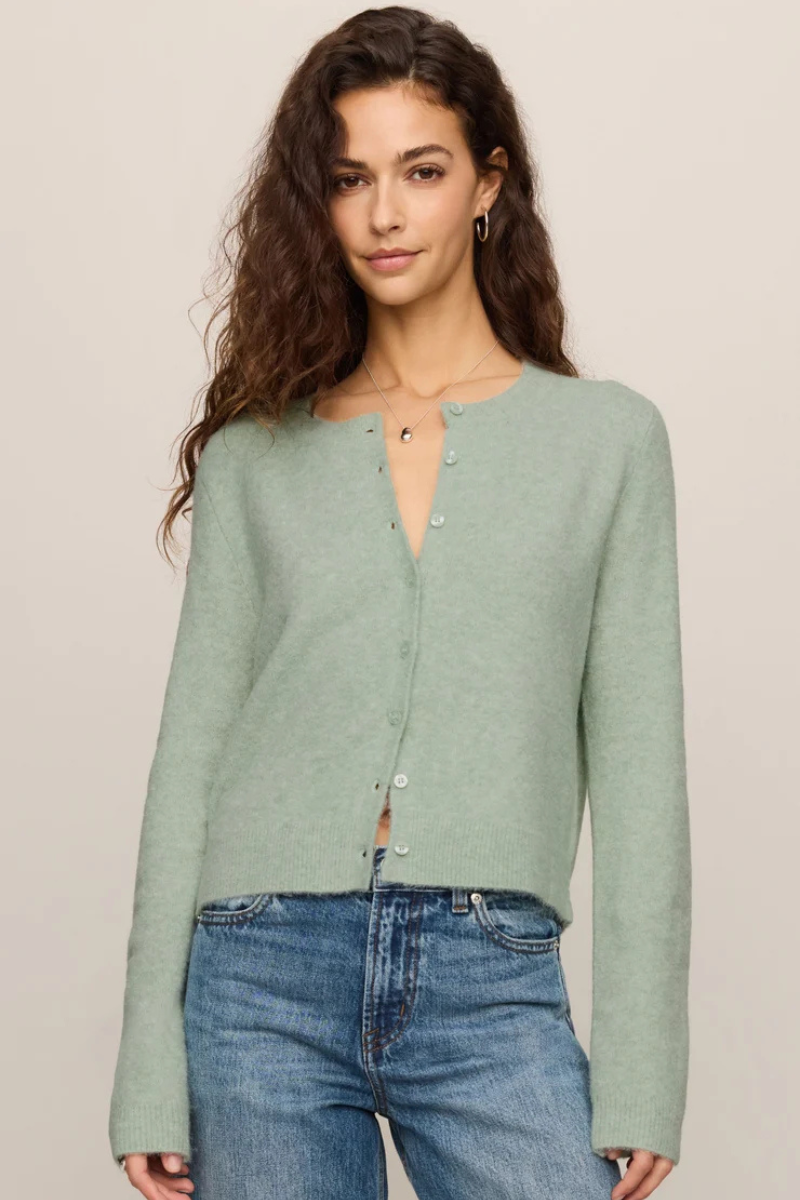 MEDINA CARDIGAN IN MINT JULEP