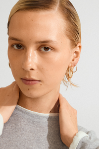EVE GOLD PLATED HOOP EARRING SET