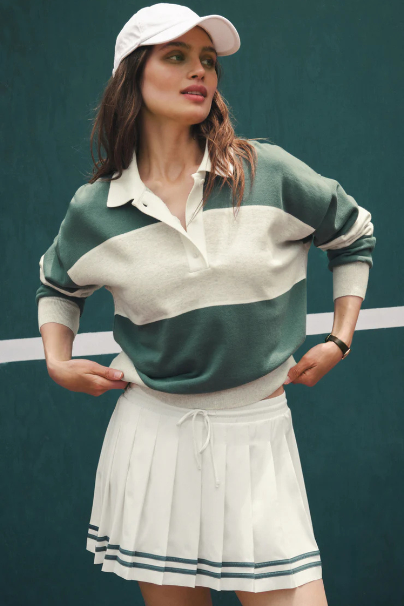 STUDY BREAK POLO SWEATSHIRT