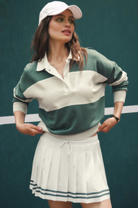 STUDY BREAK POLO SWEATSHIRT