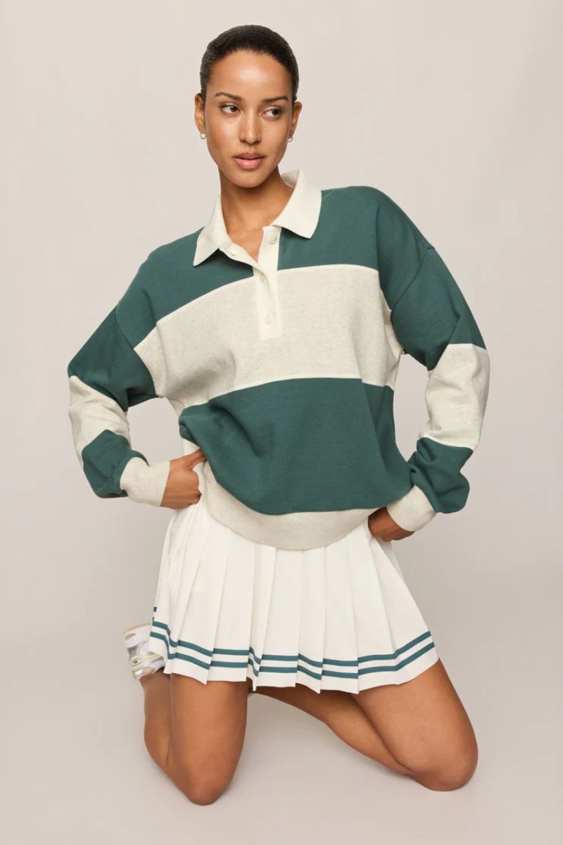 STUDY BREAK POLO SWEATSHIRT