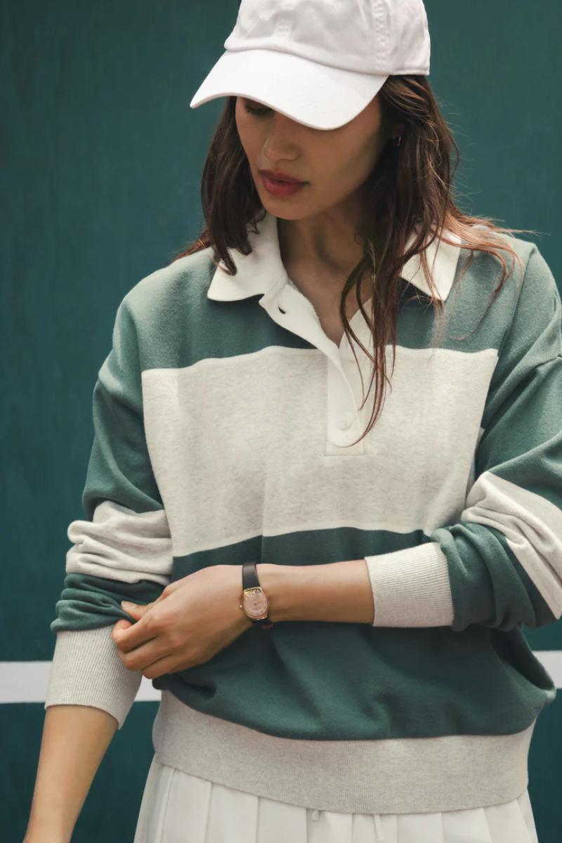 STUDY BREAK POLO SWEATSHIRT