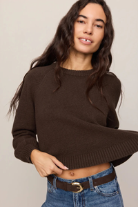 COMING UP COZY SWEATER IN DARK CHOCOLATE