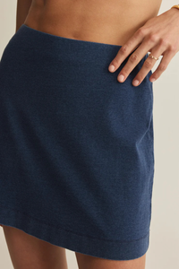 GAIL JERSEY DENIM MINI SKIRT-IN