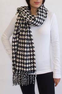 HOUNDSTOOTH SOFT SCARF