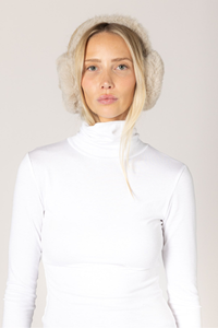 CLASSIC FUZZY EARMUFF IN BEIGE