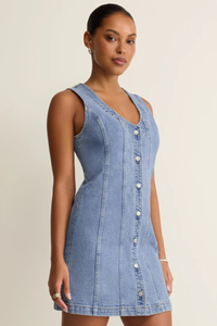JOLIE DENIM MINI DRESS