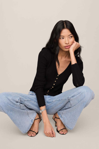 LANDA POINTELLE TOP IN BLACK