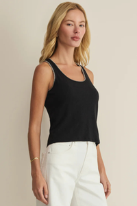 JULIAN CROCHET TANK-BK