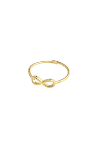 INFINITY GOLD PLATED RING
