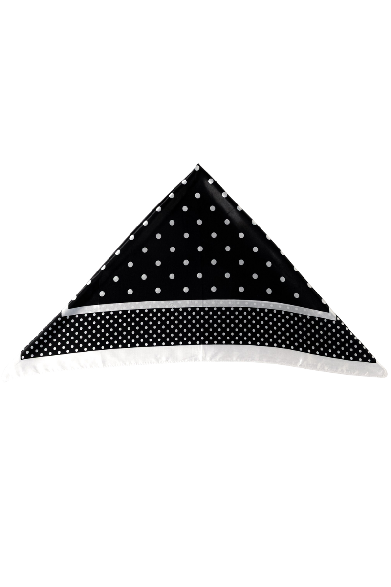 NOIR DOT SILKY SCARF