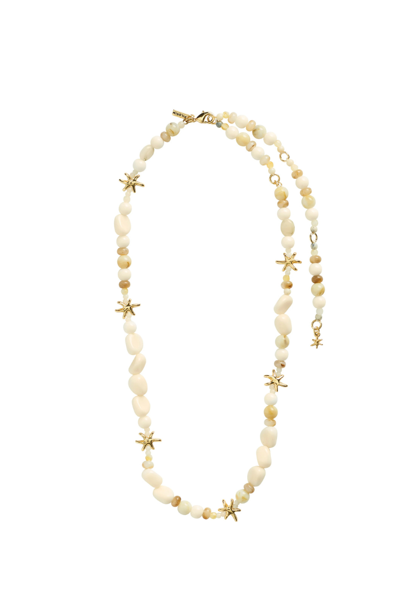 PRISM BEAD GOLD PLATED NECKLACE
