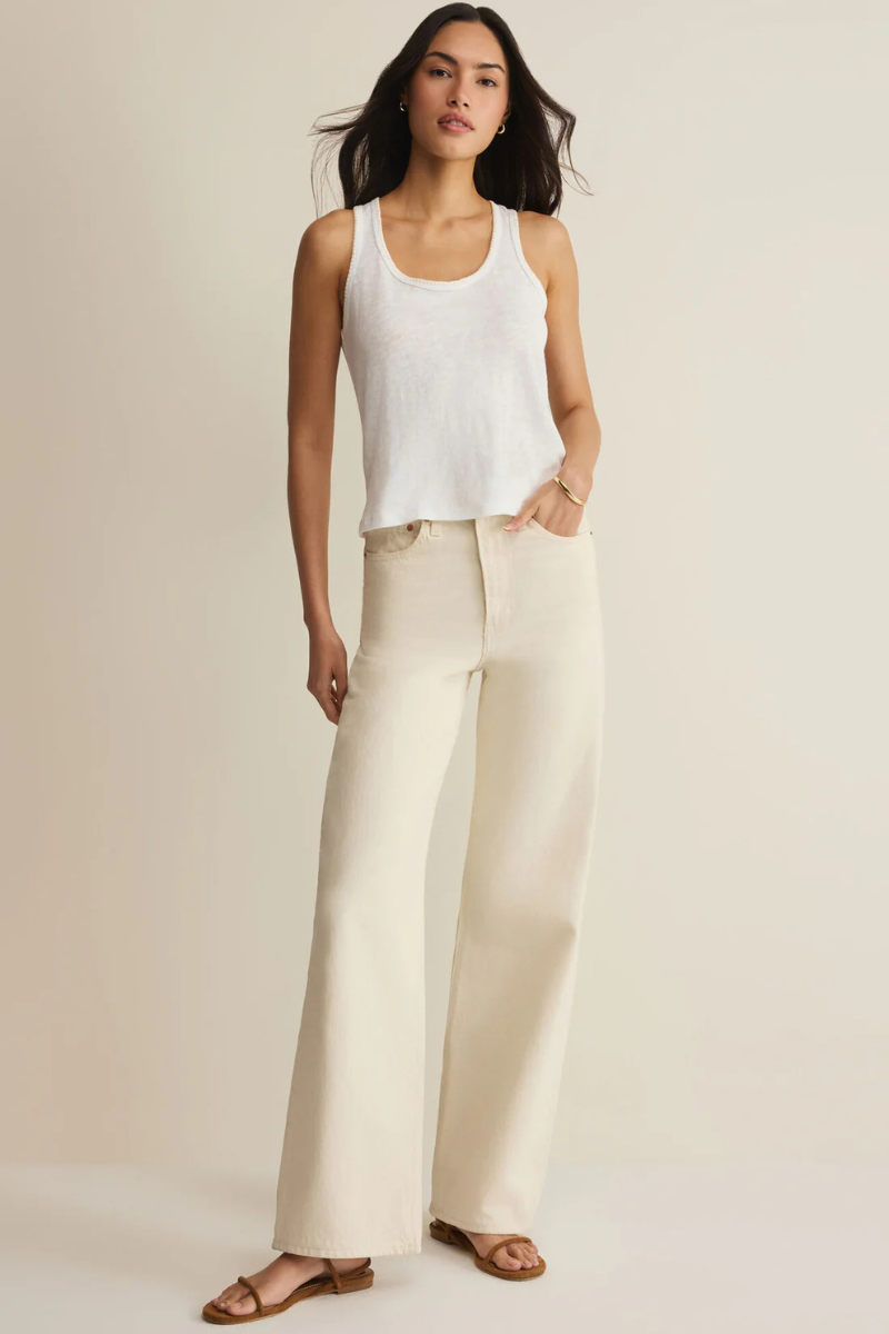JULIAN CROCHET TANK-WH