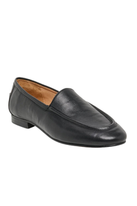 MATTIE LEATHER LOAFER IN BLACK