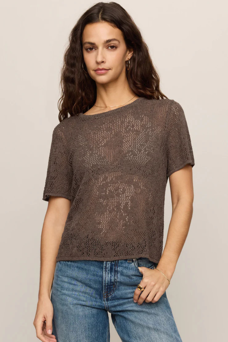 WAVERTON CROCHET SWEATER TEE