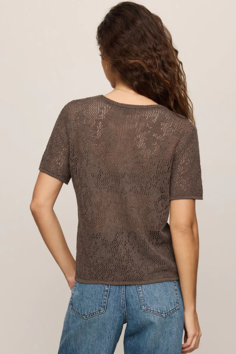 WAVERTON CROCHET SWEATER TEE