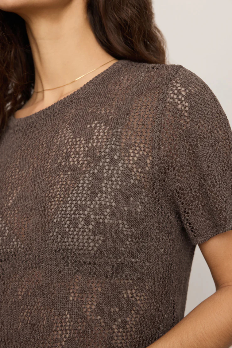 WAVERTON CROCHET SWEATER TEE