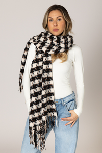 HOUNDSTOOTH SOFT SCARF