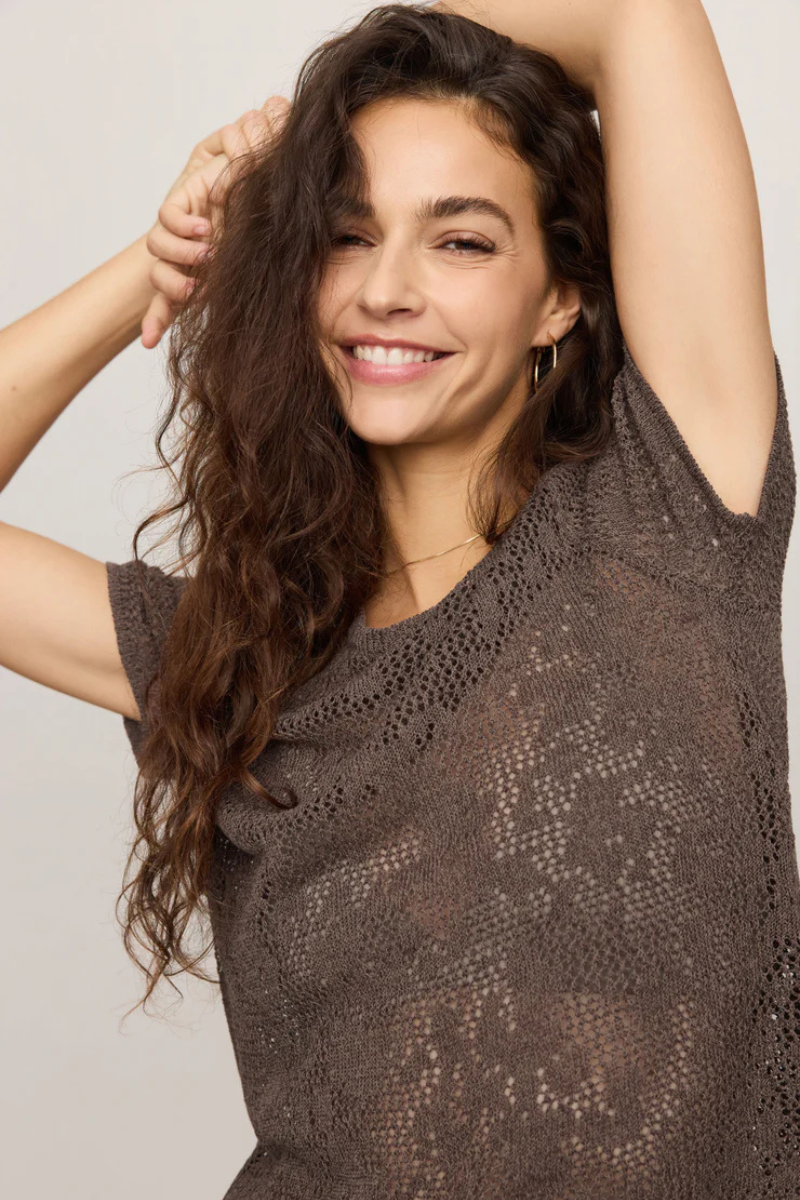 WAVERTON CROCHET SWEATER TEE