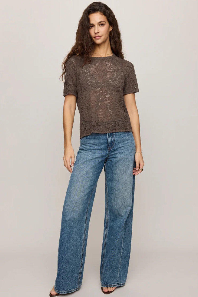 WAVERTON CROCHET SWEATER TEE