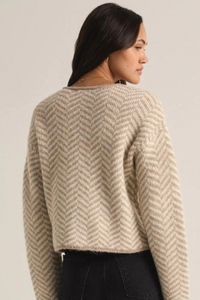 NOEMI HERRINGBONE CARDIGAN