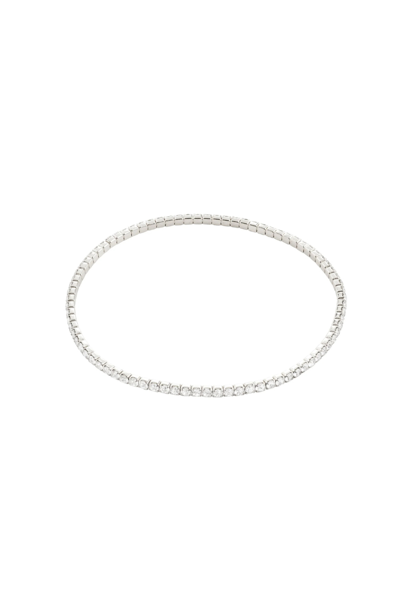 ARASH CRYSTAL SILVER PLATED BRACELET