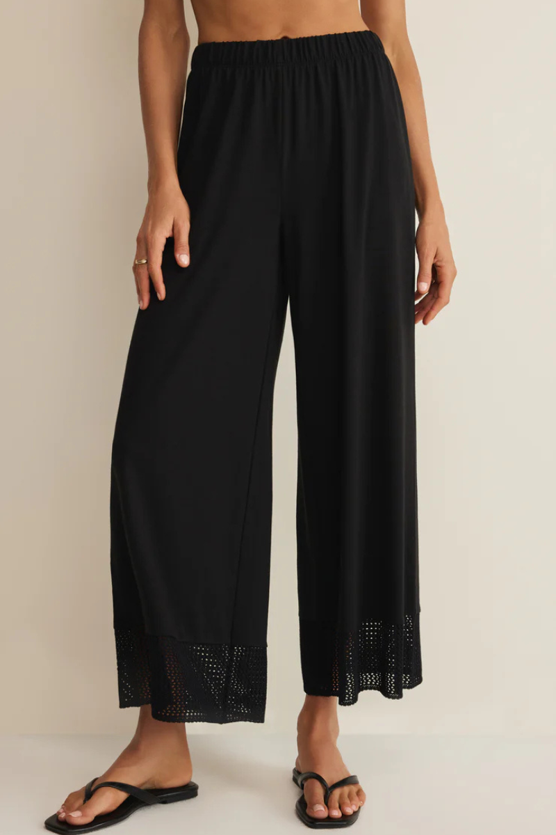 BANYAN CROCHET PANT-BK