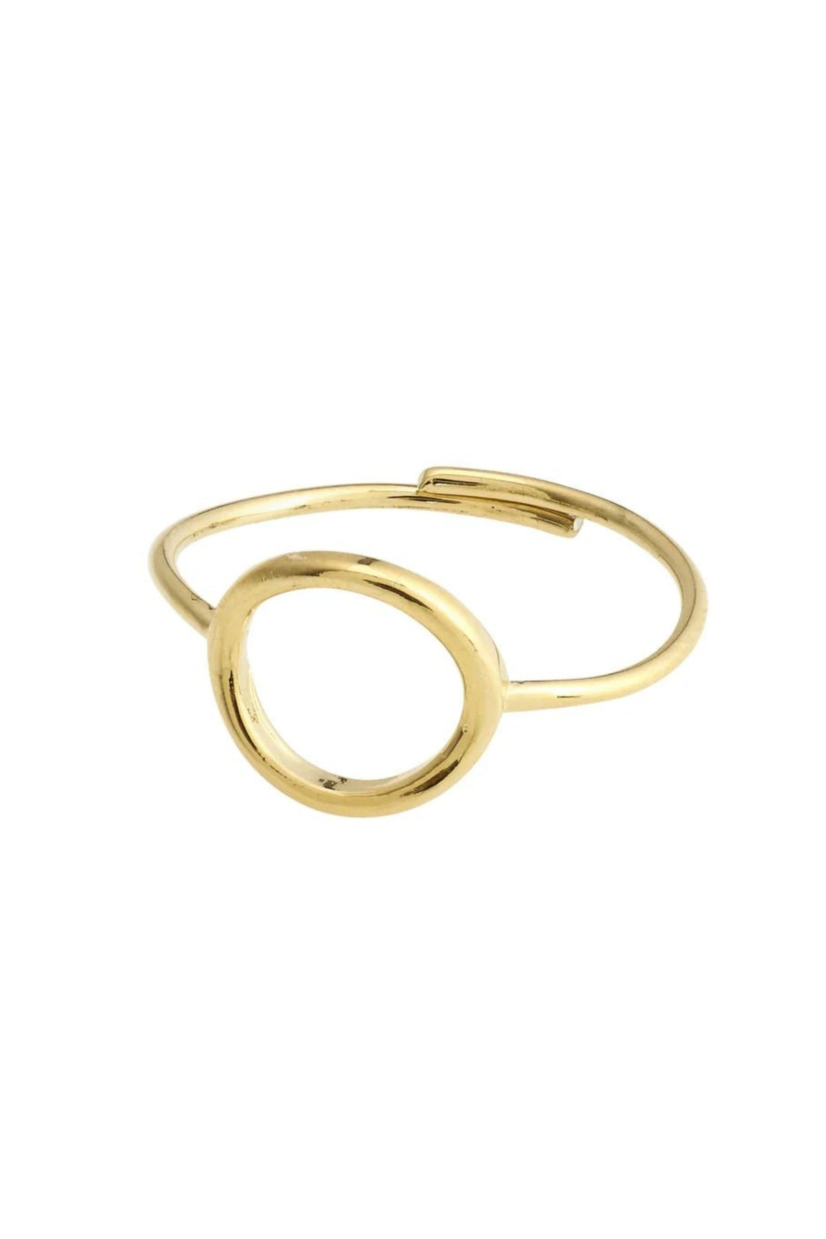 LULU GOLD PLATED CIRCLE RING
