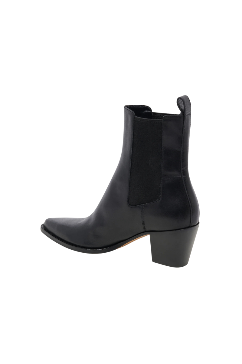 SHADIE LEATHER BOOTS-BK