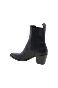 SHADIE LEATHER BOOTS-BK