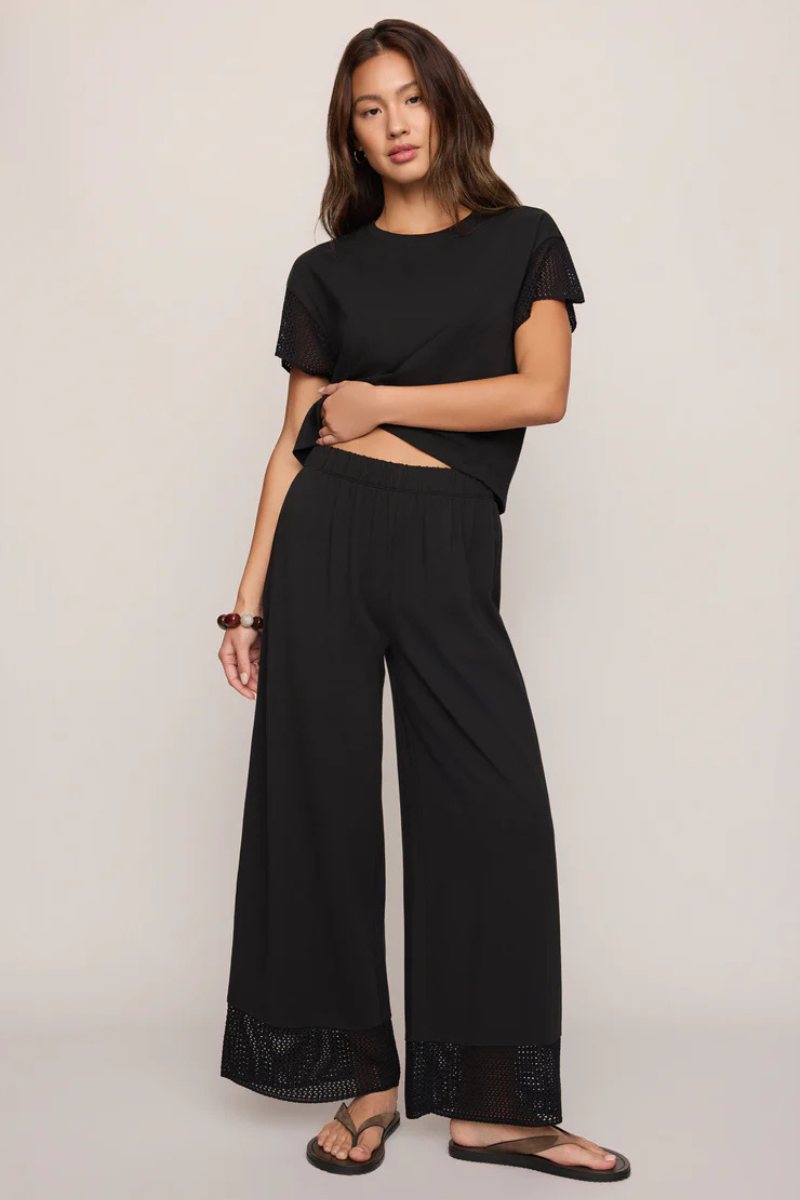 BANYAN CROCHET PANT-BK
