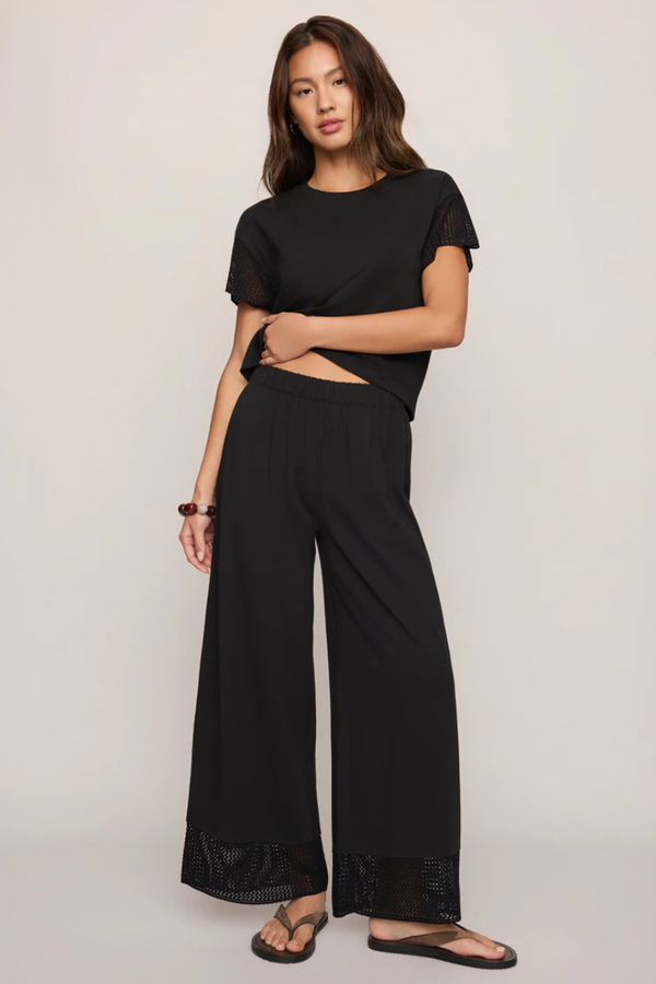 BANYAN CROCHET PANT-BK