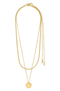 DECLAN 2 IN 1 GOLD PLATED NECKLACE