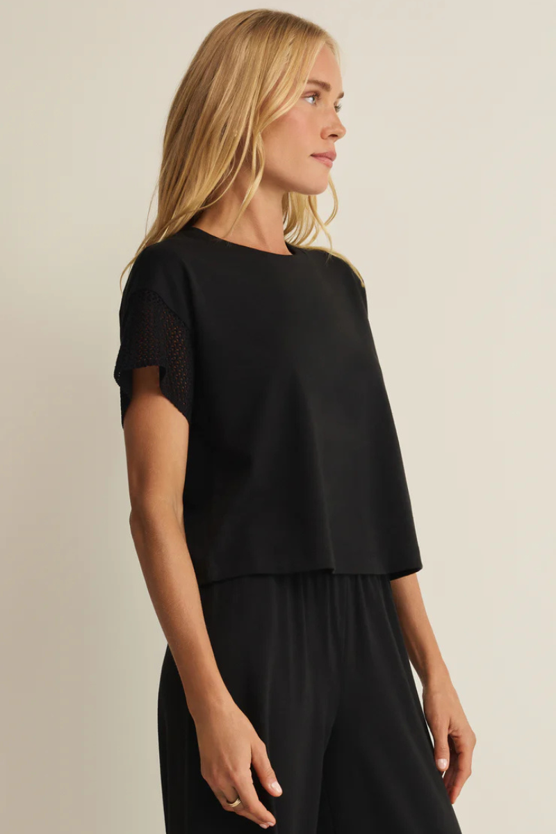 BANYAN CROCHET TOP-BK